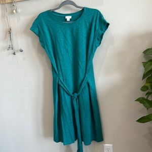 J Crew factory belted t-shirt dress size medium